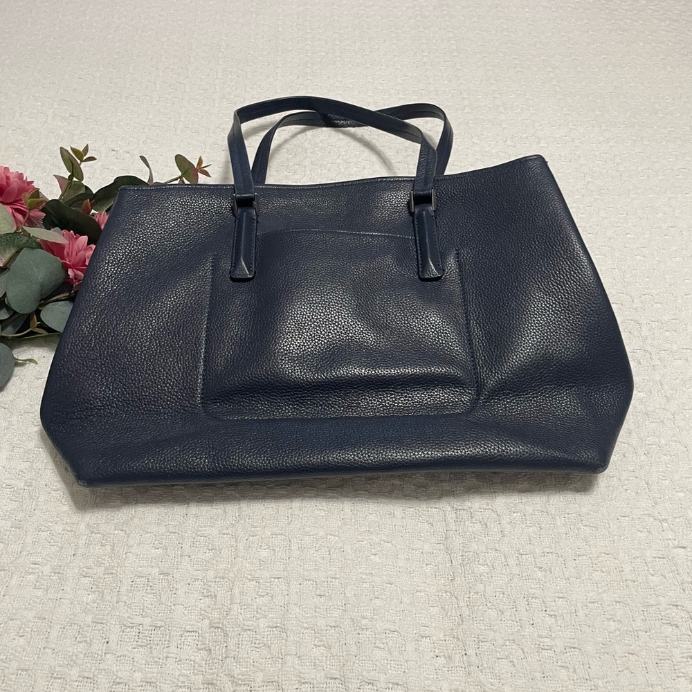 Kate‎ Spade Midnight Blue Textured Leather Accessory~ Professional on the go